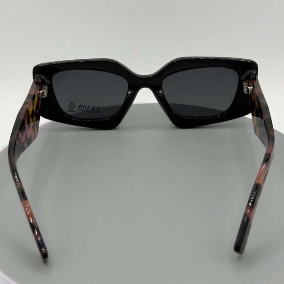 Prada SPR 15Y Sunglasses 1AB-5S0 Black Pink Havana Gray Lenses 51mm 21 140 READ - Picture 7 of 14